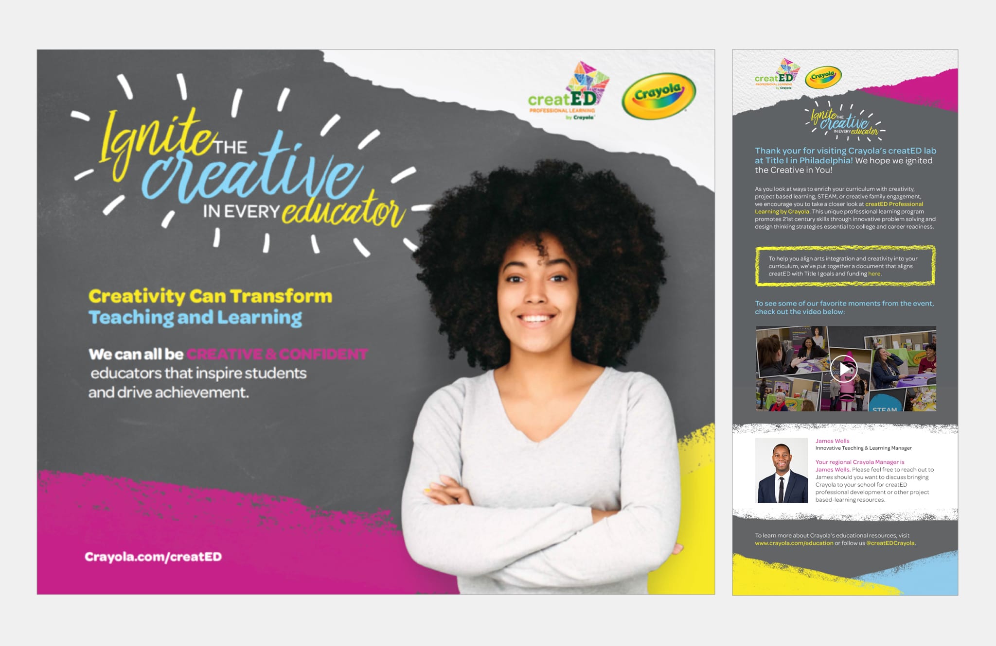 CRAYOLA CREATED CAMPAIGN SUPPORT